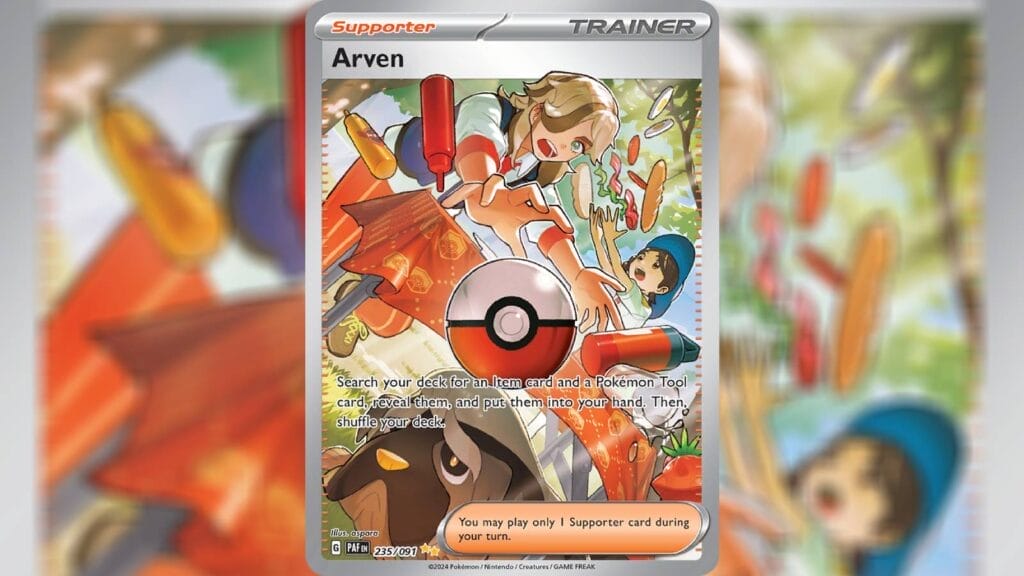 Arven (Special Illustration Rare) Card From Paldean Fates