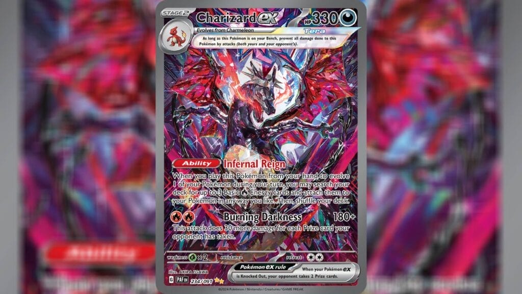 Charizard Ex (Special Illustration Rare) Card From Paldean Fates