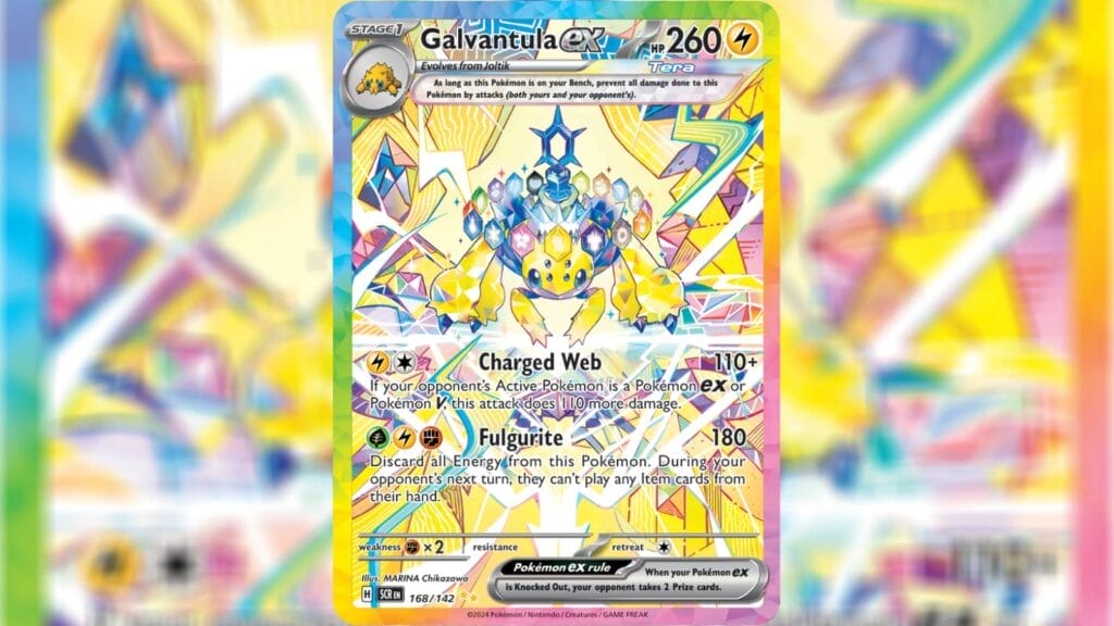 Galvantula Ex (Special Illustration Rare) Card From Stellar Crown