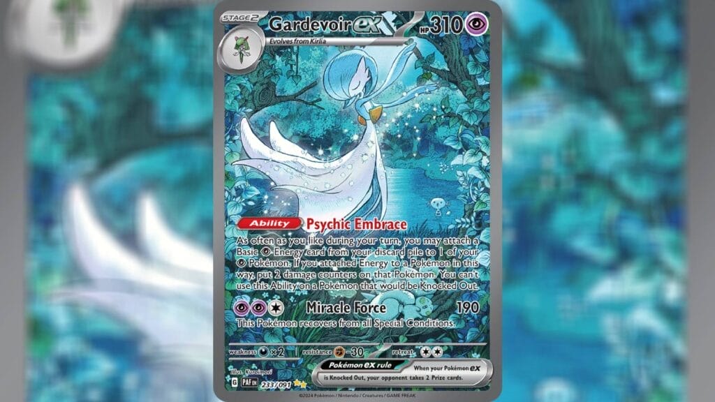 Gardevoir Ex (Special Illustration Rare) Card From Paldean Fates
