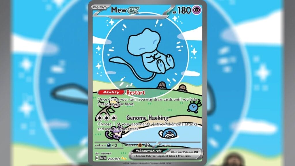 Mew Ex (Special Illustration Rare) Card From Paldean Fates