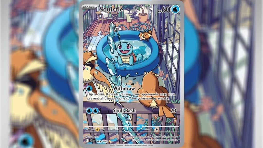 Squirtle (Illustration Rare) Card From Stellar Crown