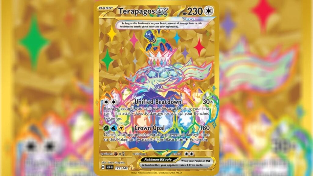 Terapagos Ex (Hyper Rare) Card From Stellar Crown