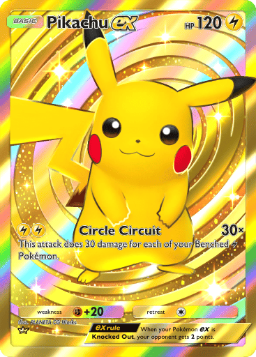 Genetic Apex Pikachu - Crown Pikachu Ex