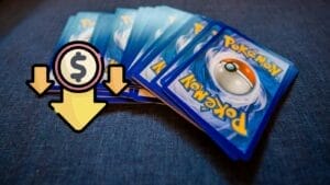 a pile of Pokemon cards spread out