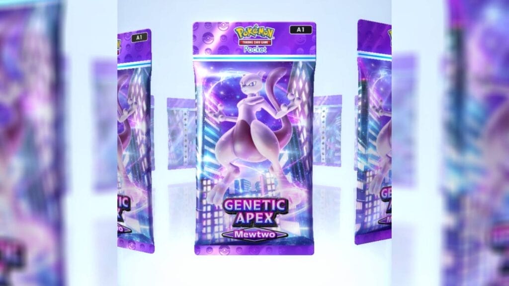 A Set Of Genetic Apex Mewtwo Packs