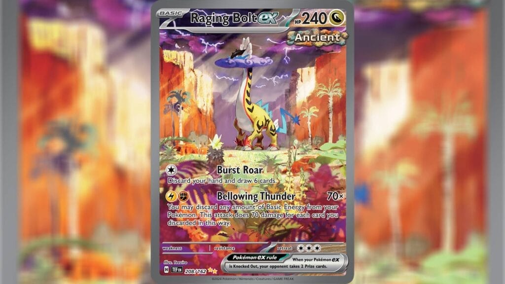 Special Illustration Rare Raging Bolt Ex - Takes The Top Spot Among The Most Expensive Cards In Temporal Forces