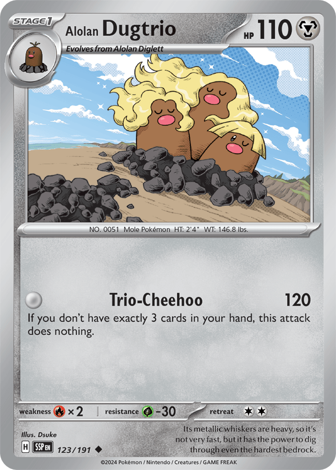 Surging Sparks - Alolan Dugtrio