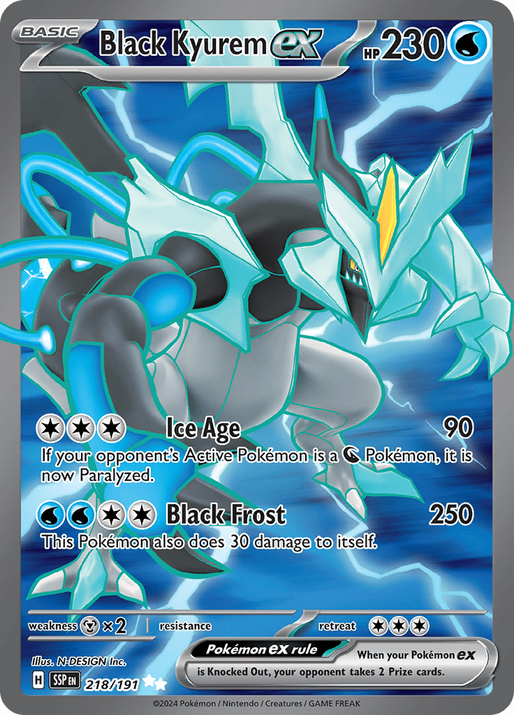 Surging Sparks - Black Kyurem Ex