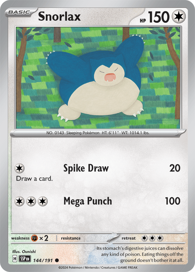 Surging Sparks - Snorlax