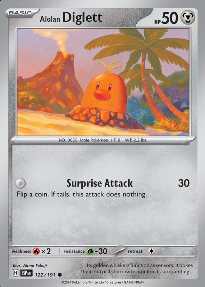 Surging Sparks - Alolan Diglett