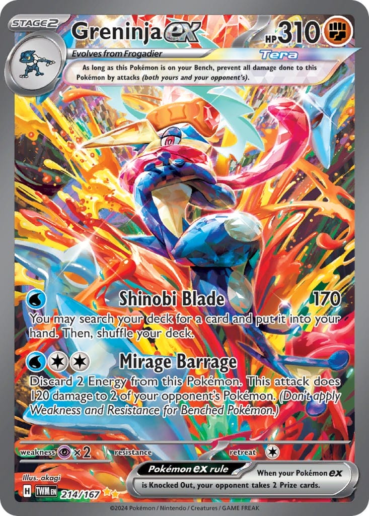 Special Illustration Rare Greninja Ex Card From Twilight Masquerade