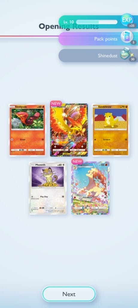 Opening Packs In Pokemon Tcg Pocket