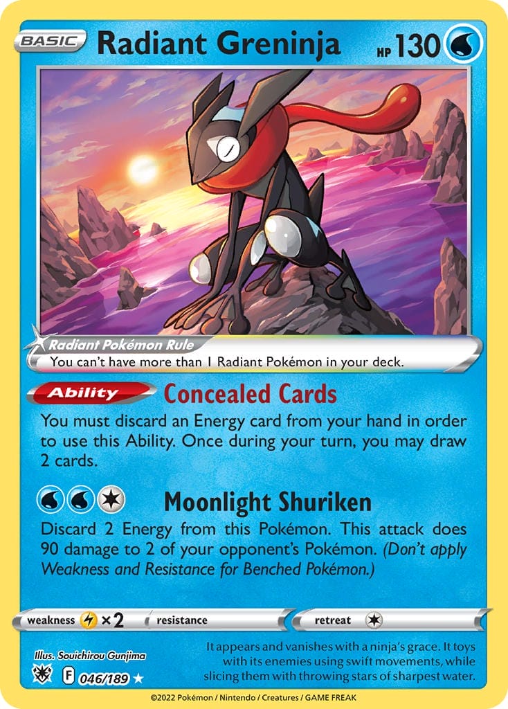 Radiant Greninja Card From Astral Radiance