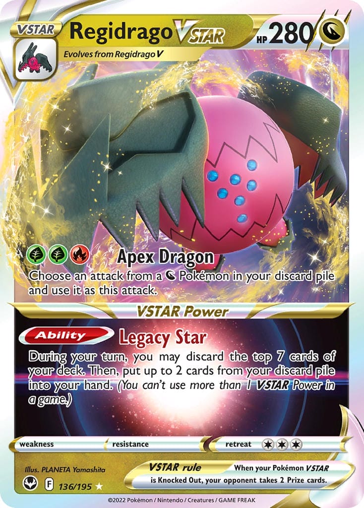 Regidrago Vstar Card From Pokemon Tcg Silver Tempest