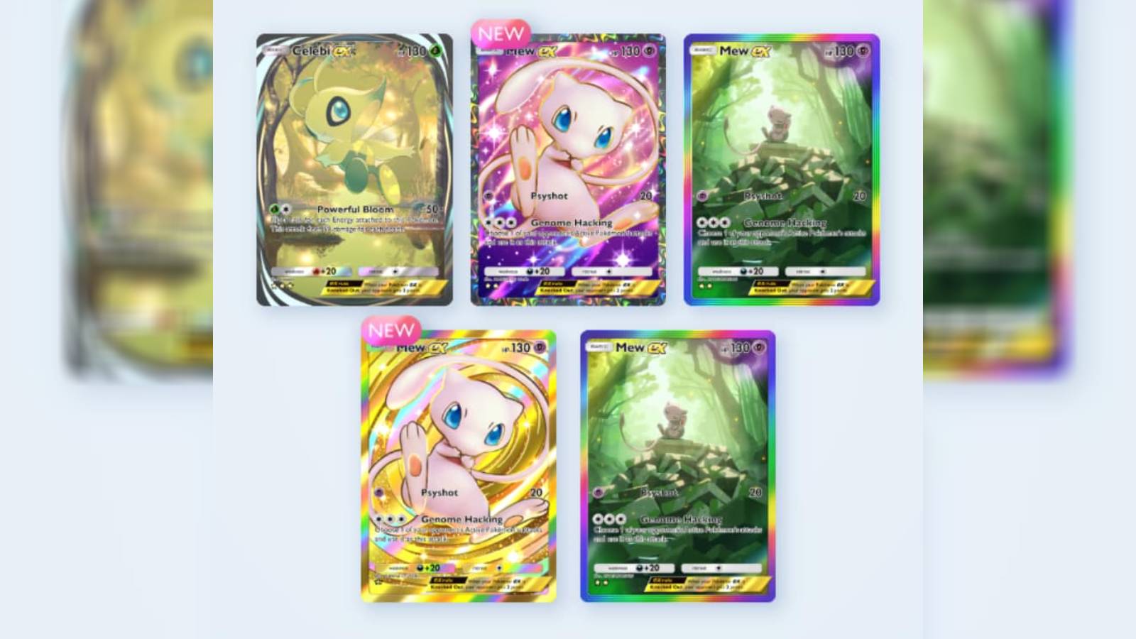 Sample of a God Pack pull in Pokemon TCG Pocket
