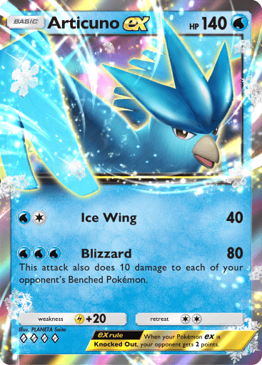Articuno Ex Card From Genetic Apex