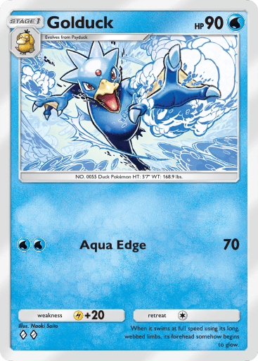 Golduck Card From Genetic Apex