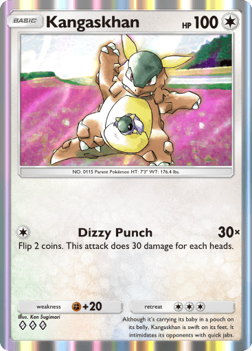 Kangaskhan Card From Genetic Apex