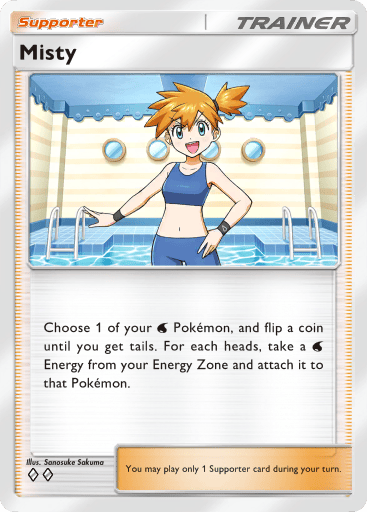 Misty, A Supporter Card From Genetic Apex
