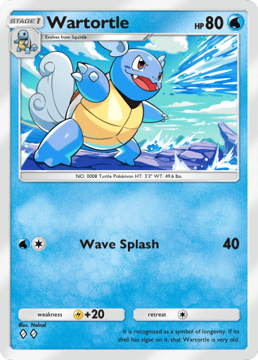 Wartortle Card From Genetic Apex
