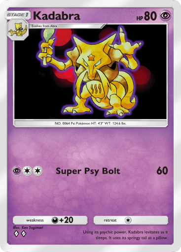 Kadabra Card From Pokemon Tcg Pocket - Genetic Apex