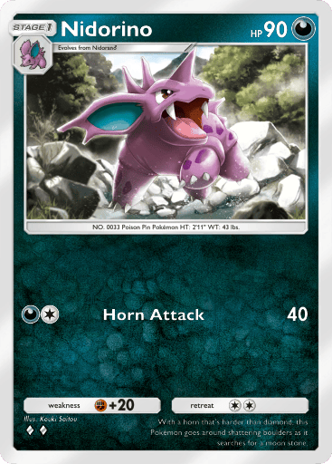 Nidorino Card From Pokemon Tcg Pocket - Genetic Apex