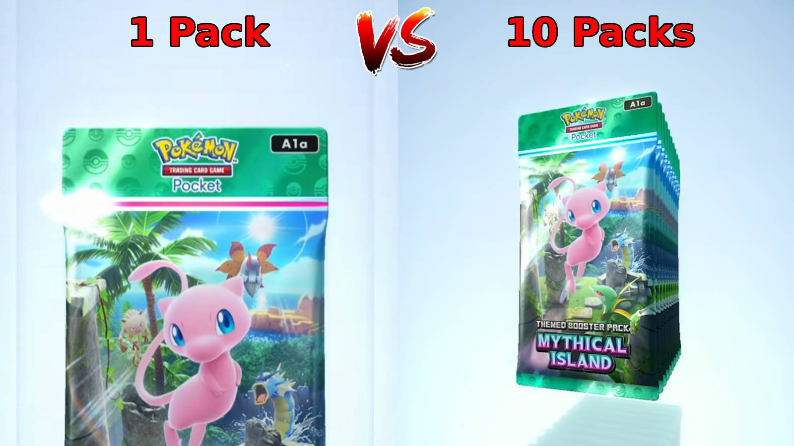 Two ways to open a booster pack in Pokemon TCG Pocket