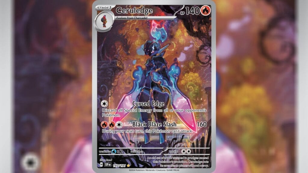 Illustration Rare Ceruledge Card From Surging Sparks