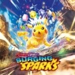 Official Wallpaper Of The Surging Sparks Set For The Pokemon Tcg
