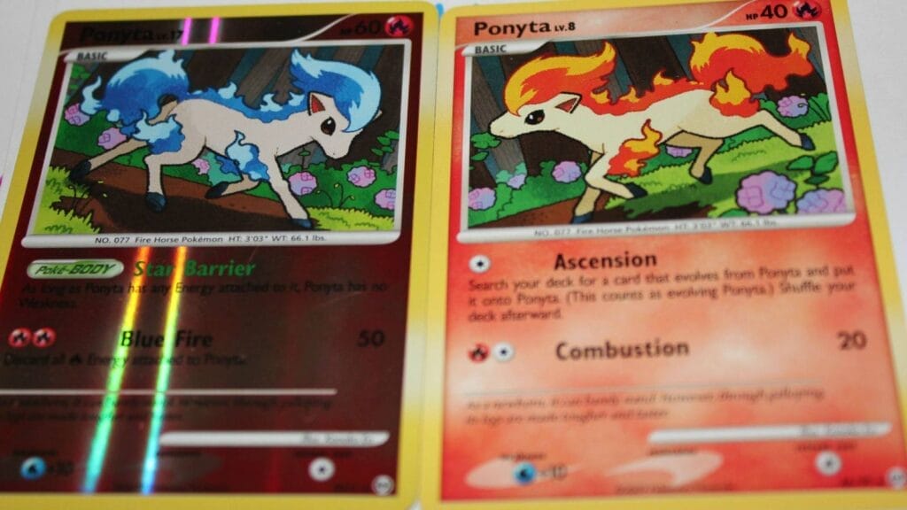 What Is A Parallel Set In Pokemon Tcg? The Ponyta Card On The Left Is An Example.