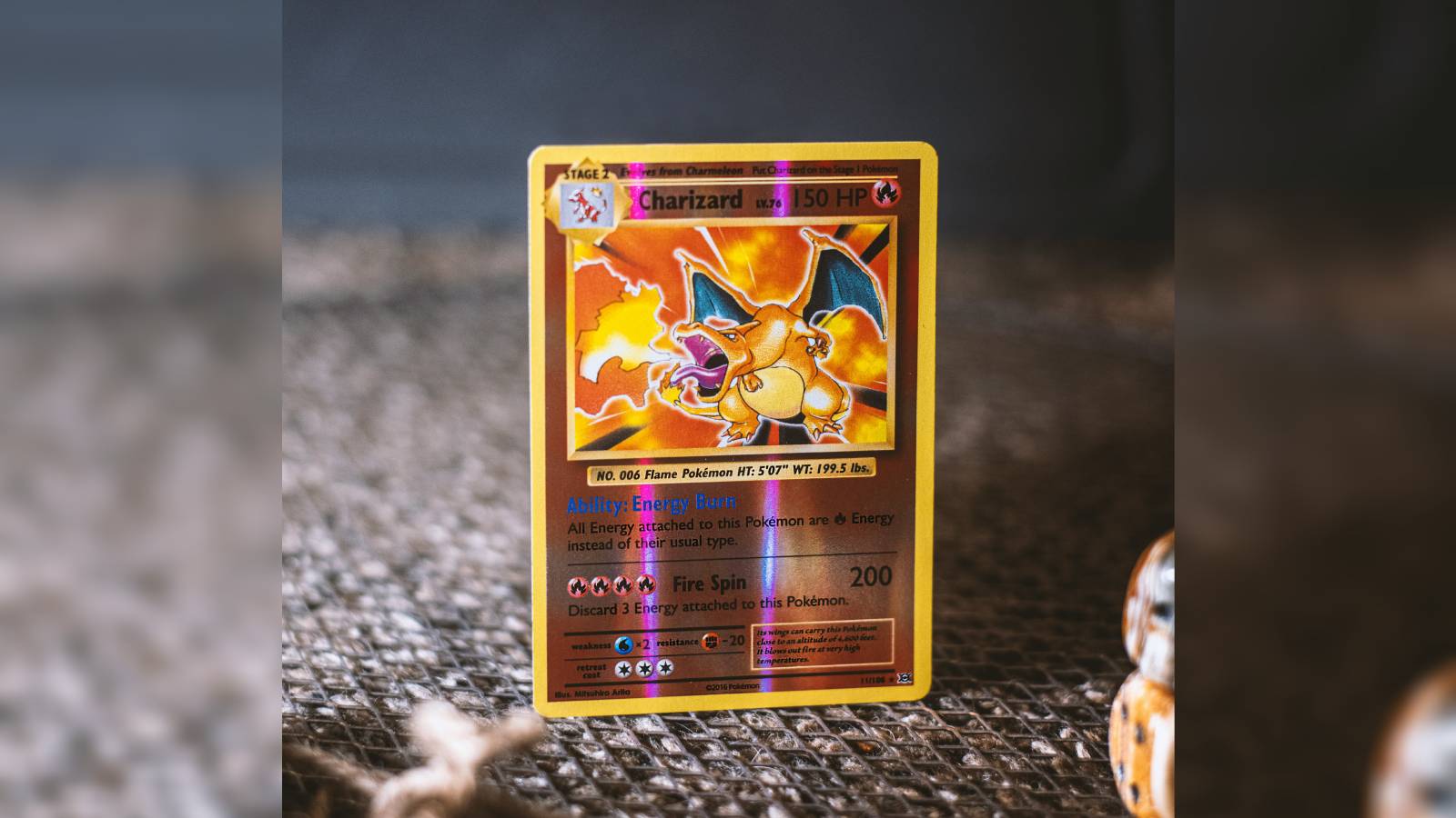 Reverse Holo Charizard card in Pokemon TCG