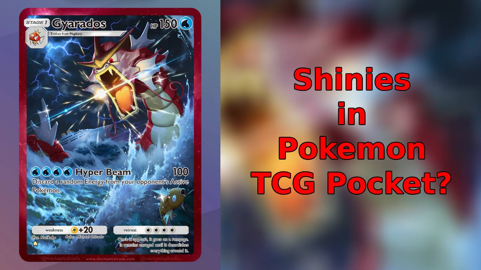 Shiny Pokemon card in Pokemon TCG Pocket (fanmade)