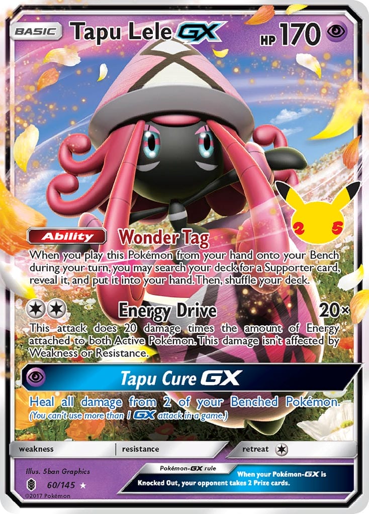 Tapu Lele Gx Card From Celebrations Set