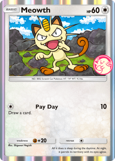 Tcgp Promo-A - Meowth