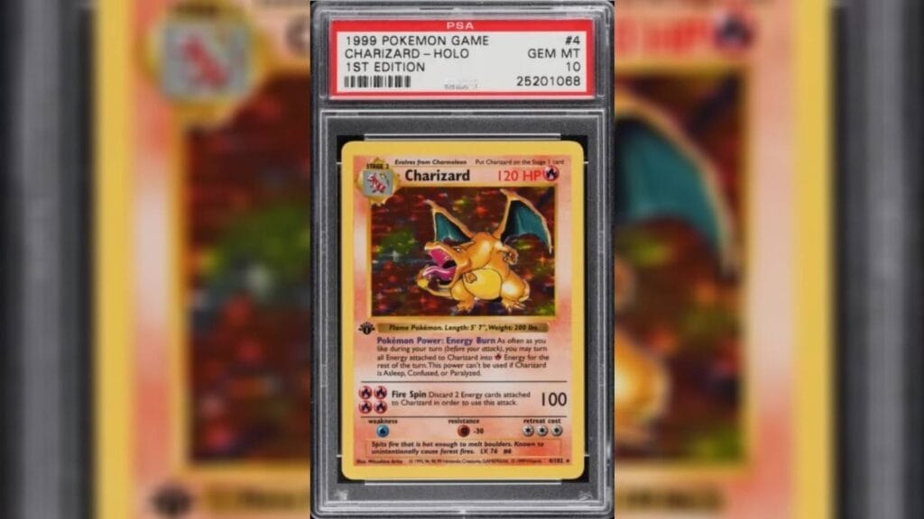 1999 Charizard Holo 1St Edition Card