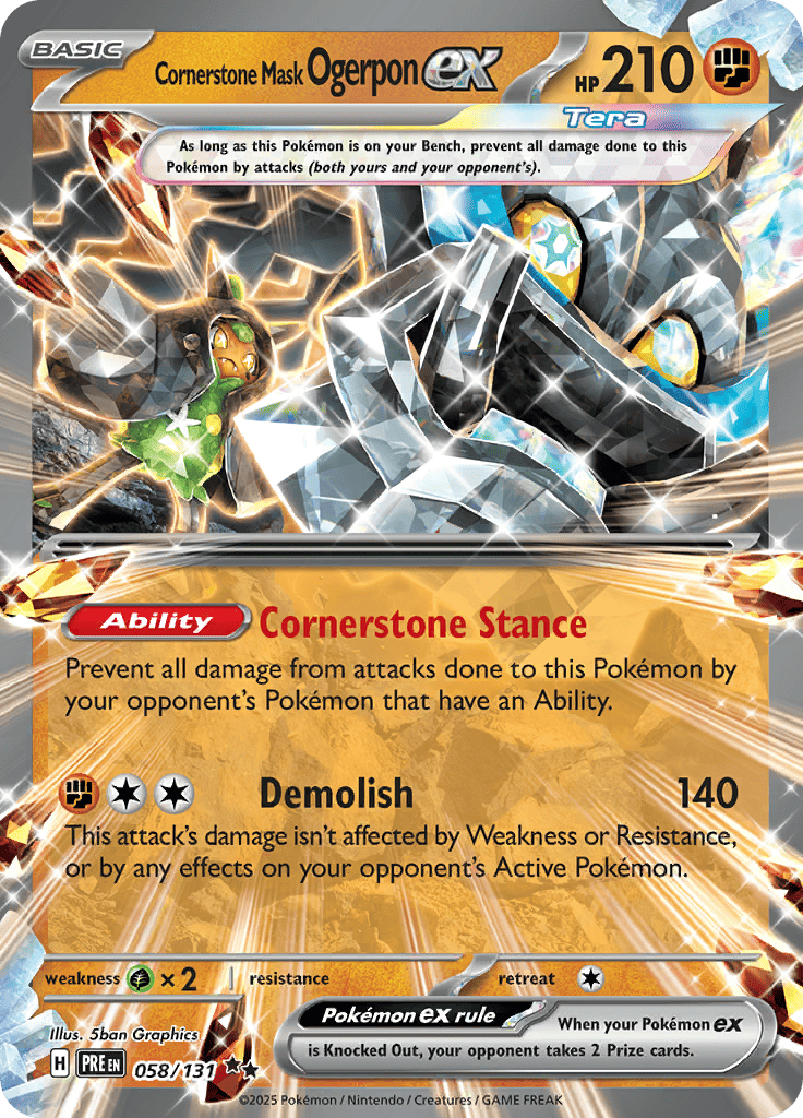 Prismatic Evolutions - Cornerstone Mask Ogerpon Ex