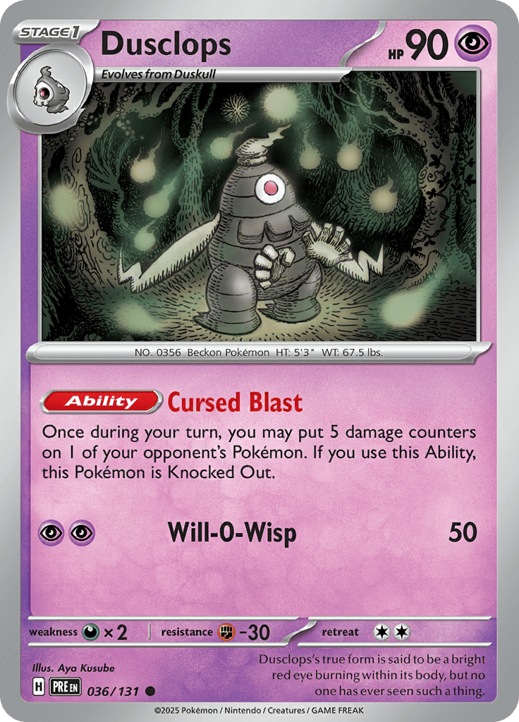 Prismatic Evolutions - Dusclops