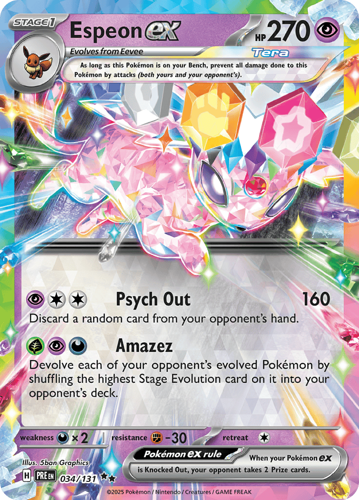 Prismatic Evolutions - Espeon Ex
