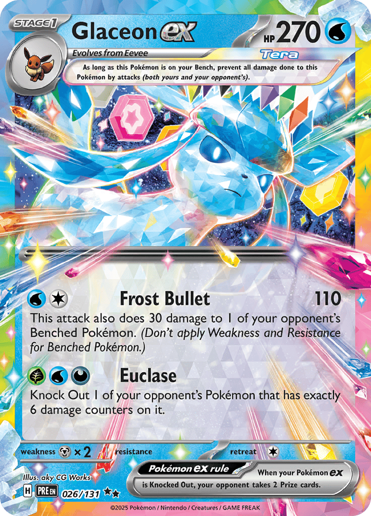 Prismatic Evolutions - Glaceon Ex