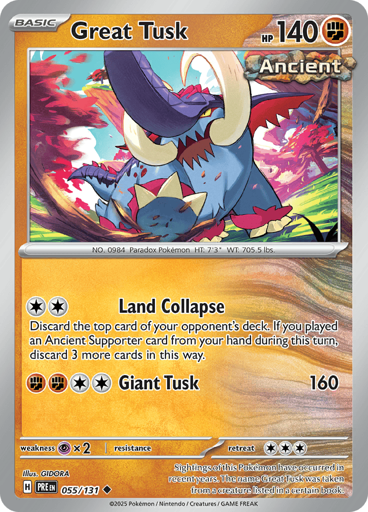 Prismatic Evolutions - Great Tusk