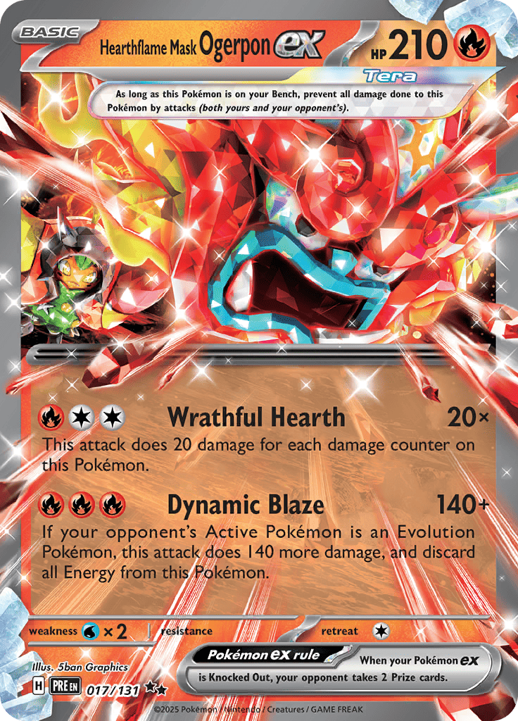 Prismatic Evolutions - Hearthflame Mask Ogerpon Ex