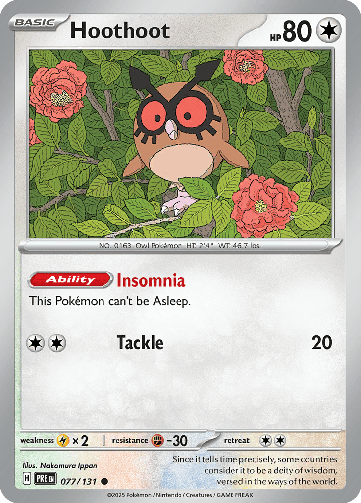 Prismatic Evolutions - Hoothoot