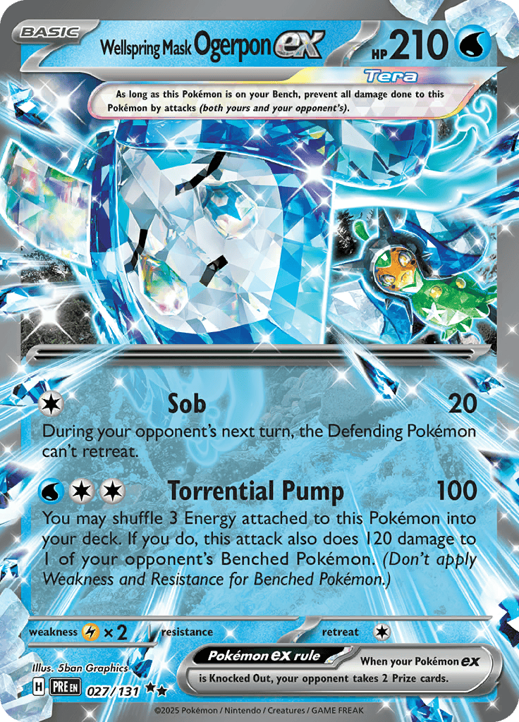 Prismatic Evolutions - Wellspring Mask Ogerpon Ex