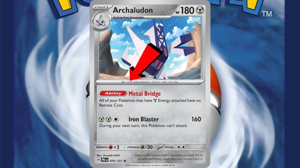 A Pokemon Card's National Dex Number