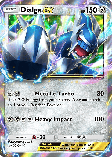 Dialga Ex Card From Pokemon Tcg Pocket Space-Time Smackdown