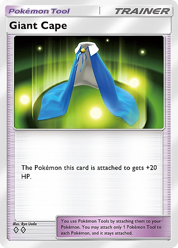 Giant Cape Card From Pokemon Tcg Pocket Space-Time Smackdown