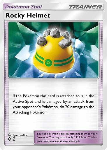 Rocky Helmet Card From Pokemon Tcg Pocket Space-Time Smackdown