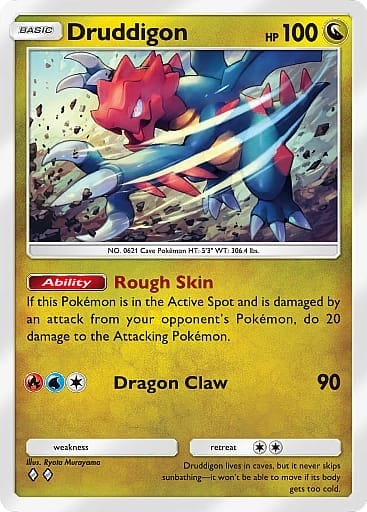 Druddigon Card From Mythical Island Set