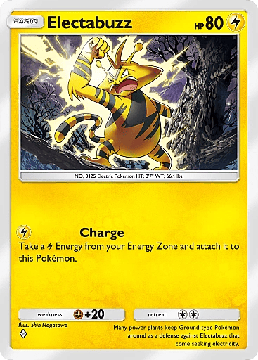 Electabuzz Card From Space-Time Smackdown Set